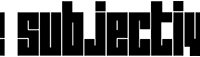 besubjective_font_on_white_280